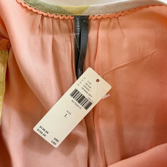 Anthropologie NWT The Somerset Mini Dress Metallic Edition Large L - Picture 5 of 6